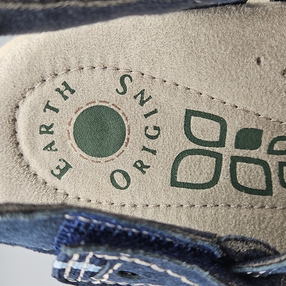 Earth Origins Denim Blue Sandals Size 7 NIB - Picture 2 of 8